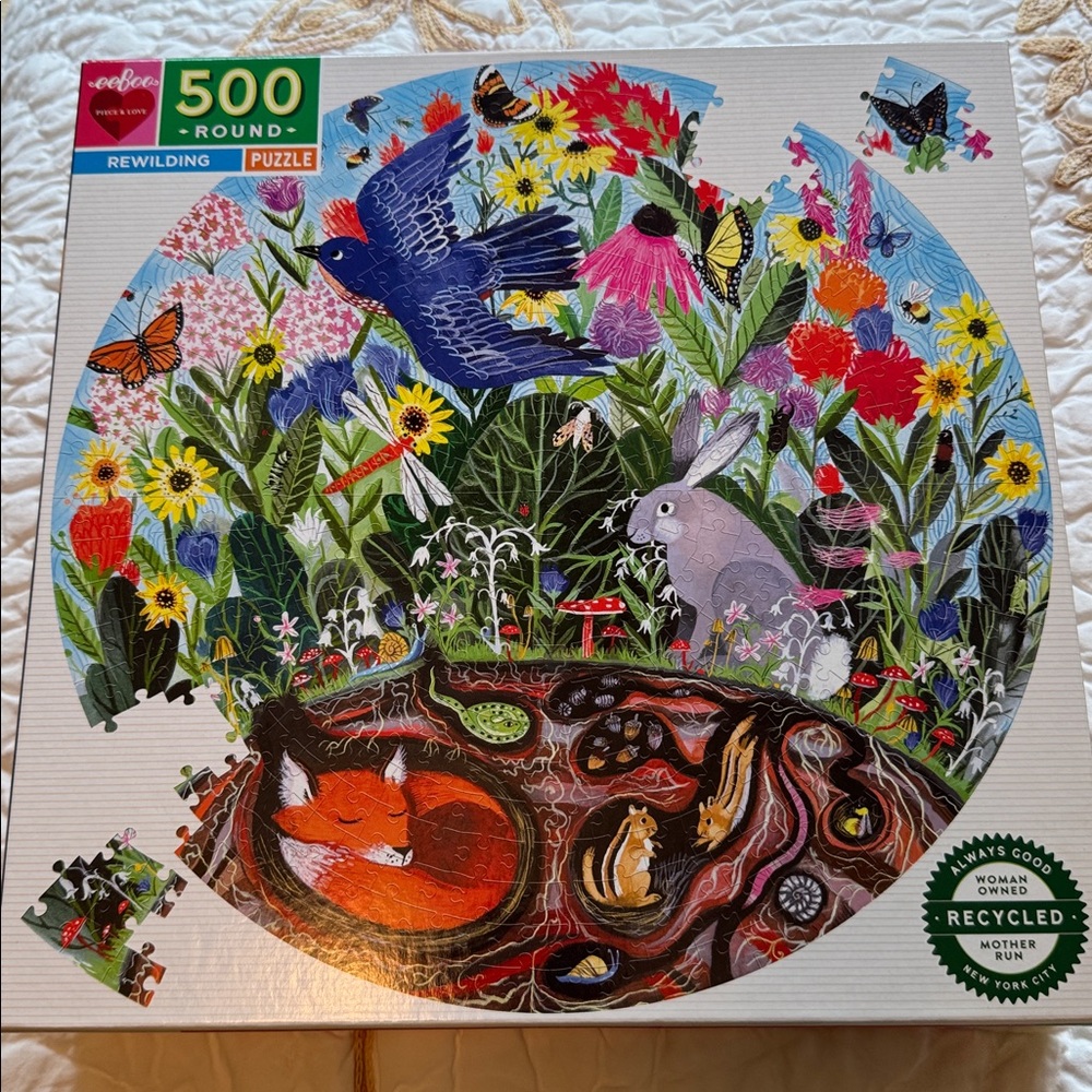 Round Puzzle with Nature Theme - New unopened